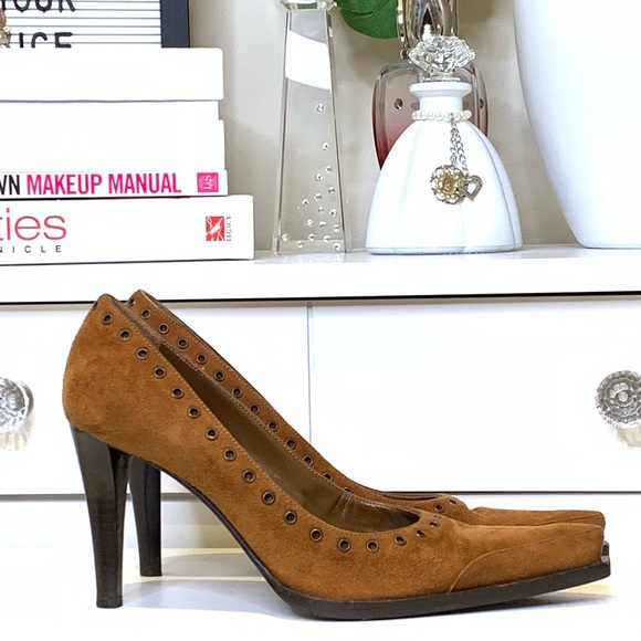 Sergio Rossi Shoes - Sergio Rossi Brown Suede Size 8